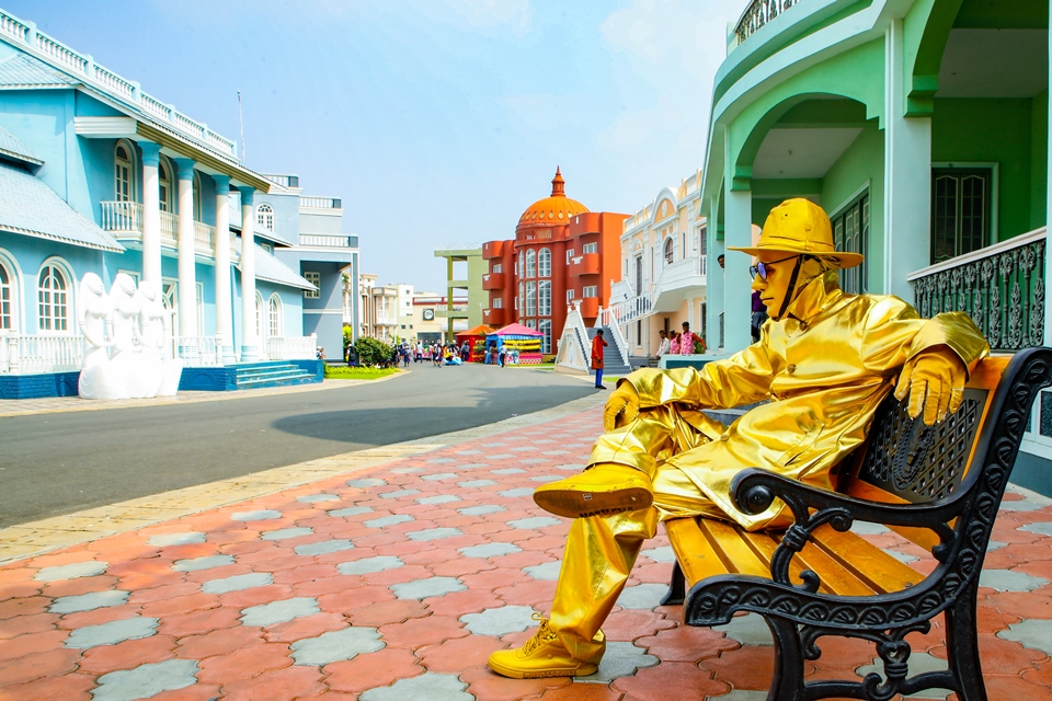 Beautiful European street view at Ramoji Film City Hyderabad